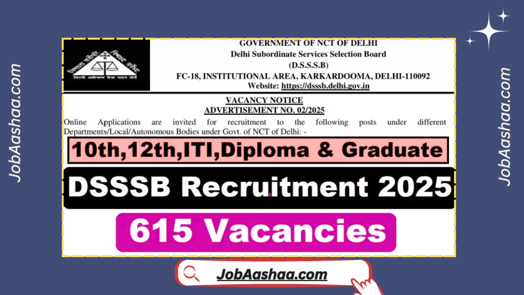 DSSSB Recruitment 2025
